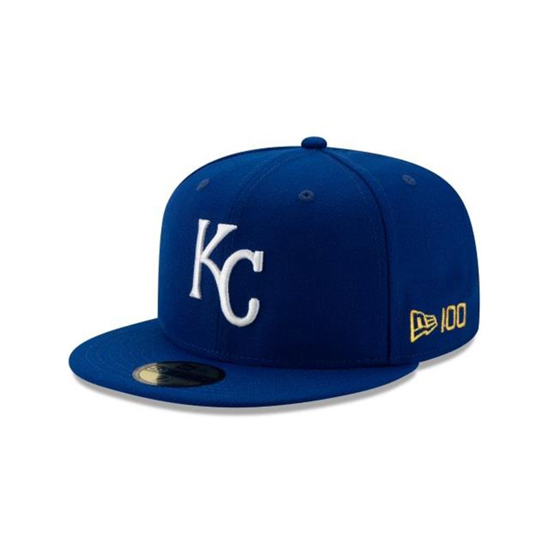 MLB Kansas City Royals Team Color 59Fifty Fitted (PII1631) - Black New Era Caps